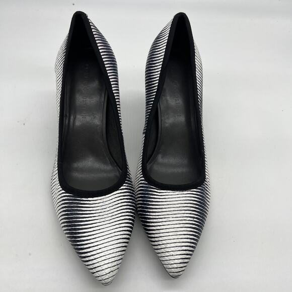 Lori Goldstein Collection Novelty Pumps Size 11 M Zebra Print Leather - Picture 8 of 9